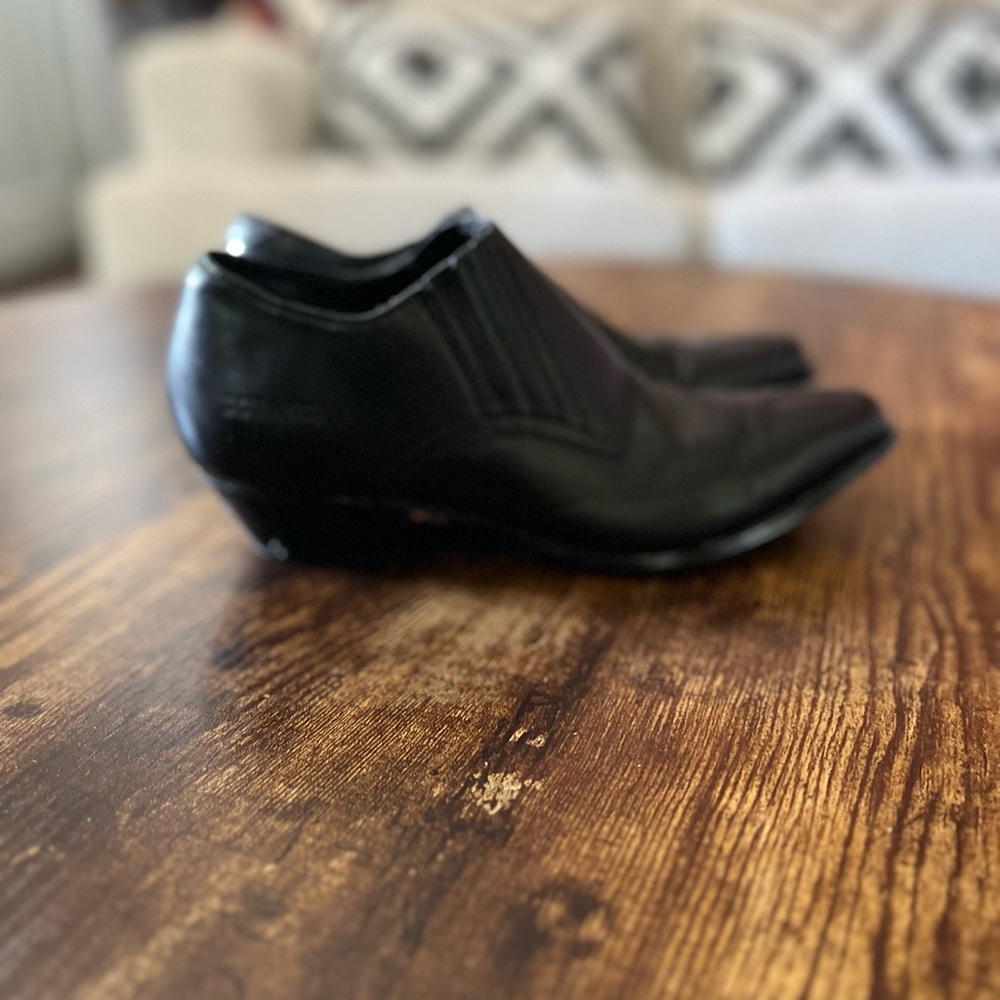 Durango black leather booties. Size 8